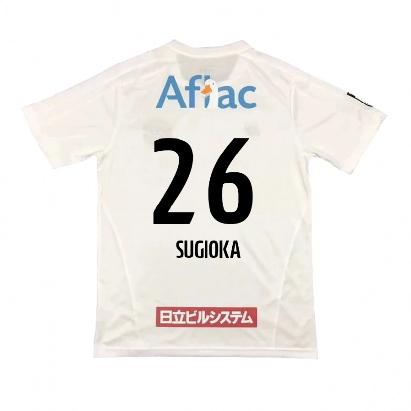 Danxen Børn Daiki Sugioka #26 Sort Gul Udebane Spillertrøjer 2025/26 Trøje T-Shirt