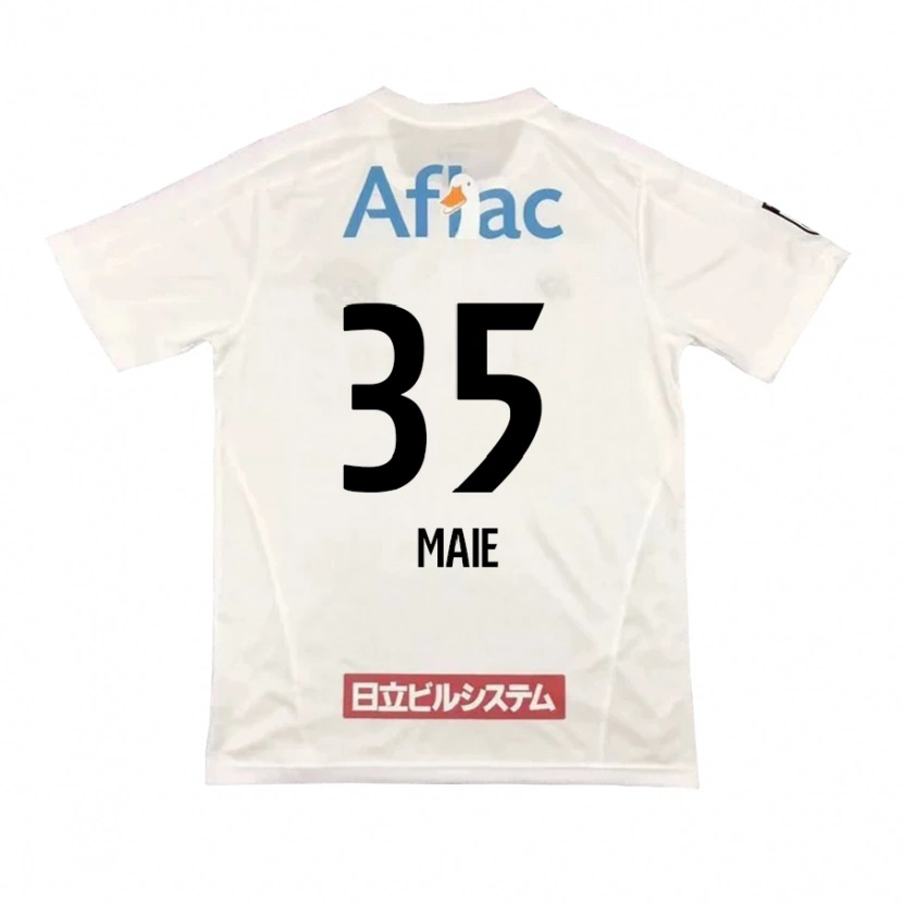Danxen Børn Hidetaka Maie #35 Sort Gul Udebane Spillertrøjer 2025/26 Trøje T-Shirt
