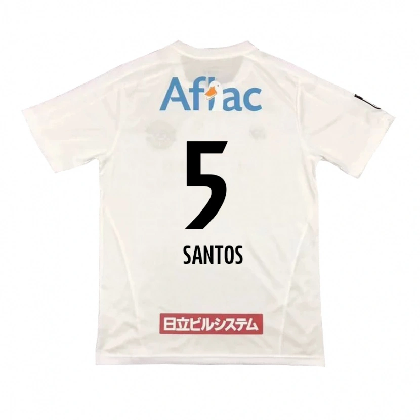 Danxen Børn Emerson Santos #5 Sort Gul Udebane Spillertrøjer 2025/26 Trøje T-Shirt