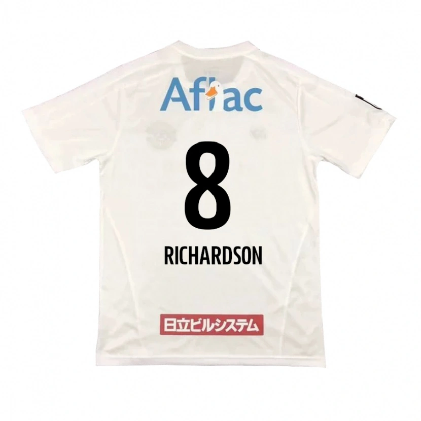 Danxen Børn Richardson #8 Sort Gul Udebane Spillertrøjer 2025/26 Trøje T-Shirt
