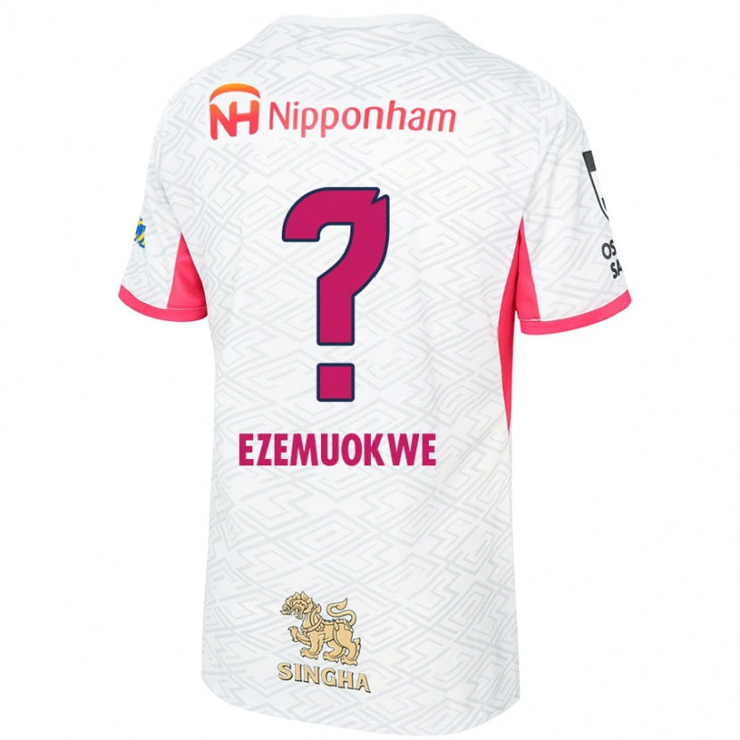Danxen Børn Chimezie Kai Ezemuokwe #0 Sakura Pink Hvid Udebane Spillertrøjer 2025/26 Trøje T-Shirt