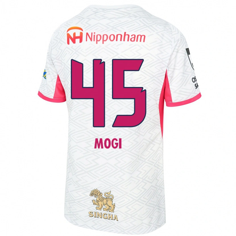 Danxen Børn Shu Mogi #45 Sakura Pink Hvid Udebane Spillertrøjer 2025/26 Trøje T-Shirt