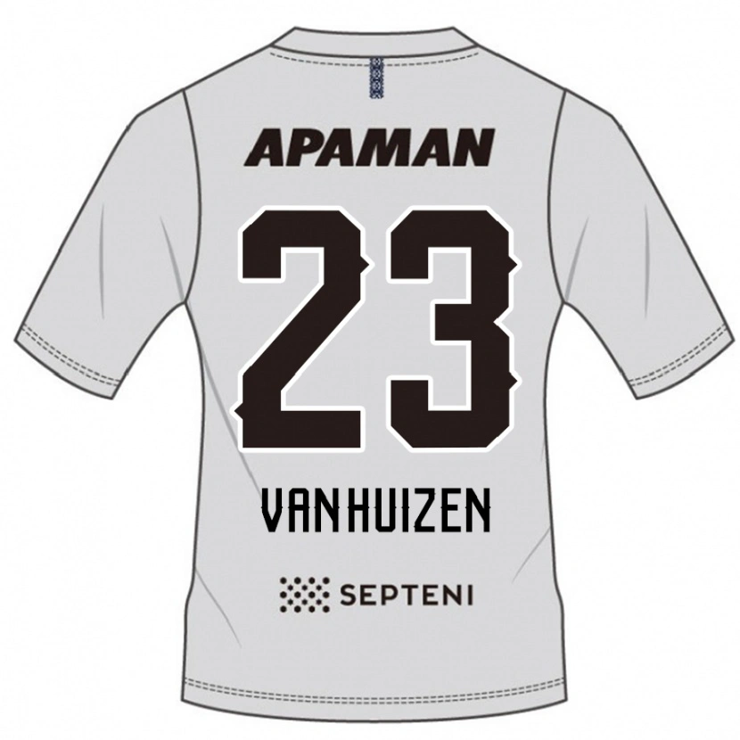 Danxen Børn Haruki Christopher Van Huizen #23 Royal Blå Hvid Udebane Spillertrøjer 2025/26 Trøje T-Shirt
