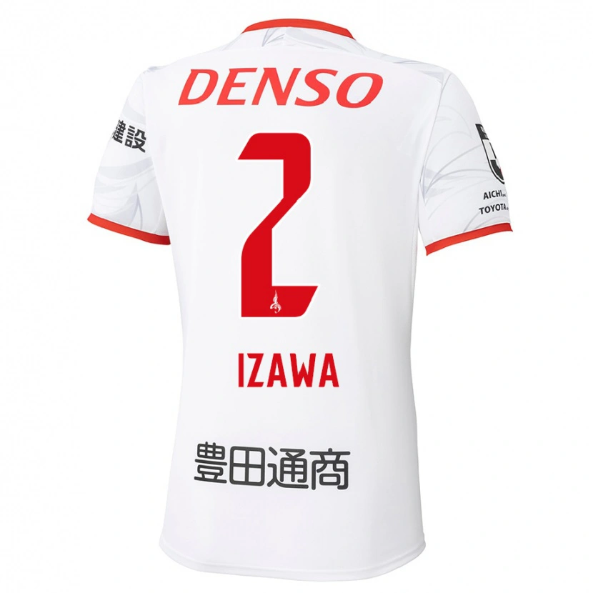 Danxen Børn Shuto Izawa #2 Rød Gul Udebane Spillertrøjer 2025/26 Trøje T-Shirt