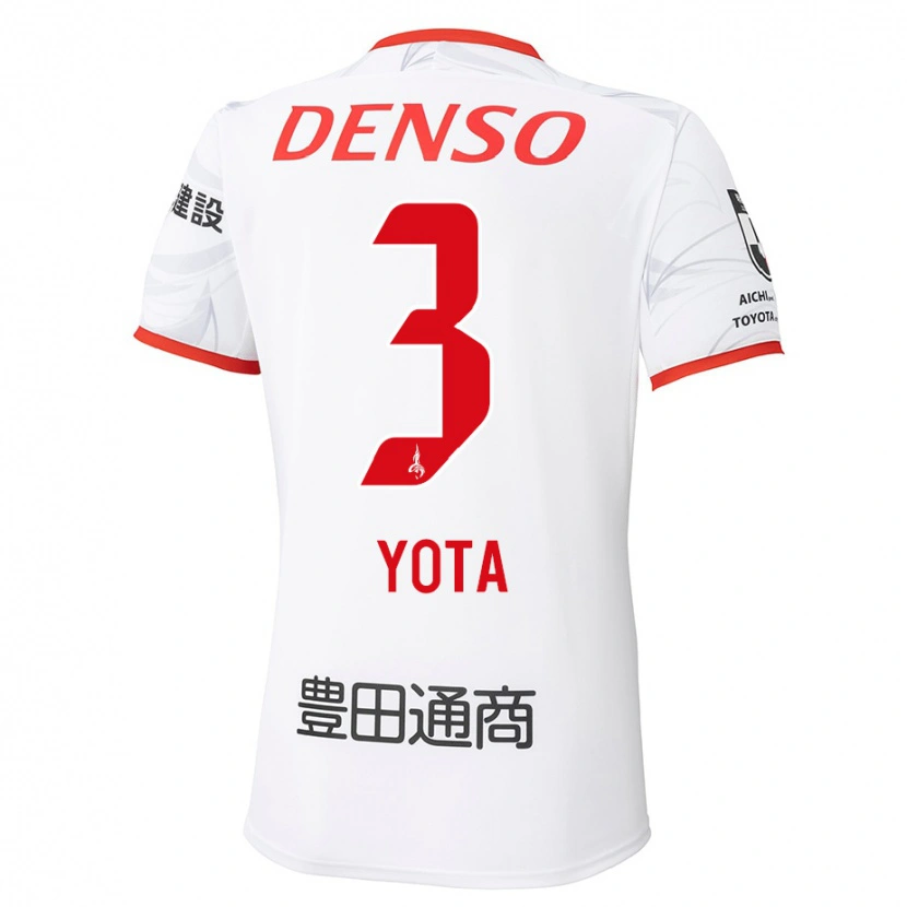 Danxen Børn Yota Sato #3 Rød Gul Udebane Spillertrøjer 2025/26 Trøje T-Shirt
