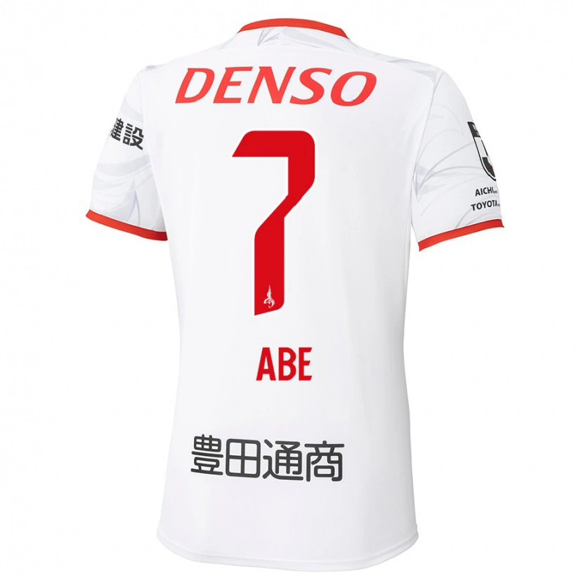 Danxen Børn Hiroyuki Abe #7 Rød Gul Udebane Spillertrøjer 2025/26 Trøje T-Shirt
