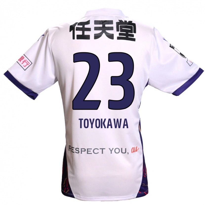 Danxen Børn Yuta Toyokawa #23 Lilla Hvid Sort Udebane Spillertrøjer 2025/26 Trøje T-Shirt