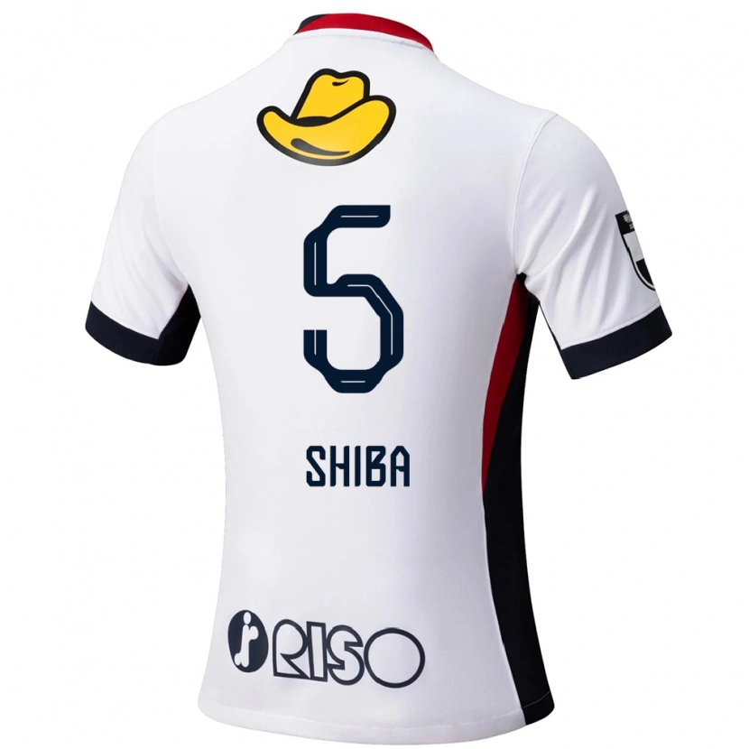 Danxen Børn Rikuto Shiba #5 Rød Sort Udebane Spillertrøjer 2025/26 Trøje T-Shirt