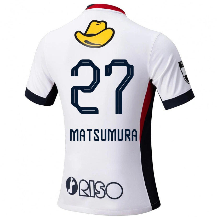 Danxen Børn Yuta Matsumura #27 Rød Sort Udebane Spillertrøjer 2025/26 Trøje T-Shirt
