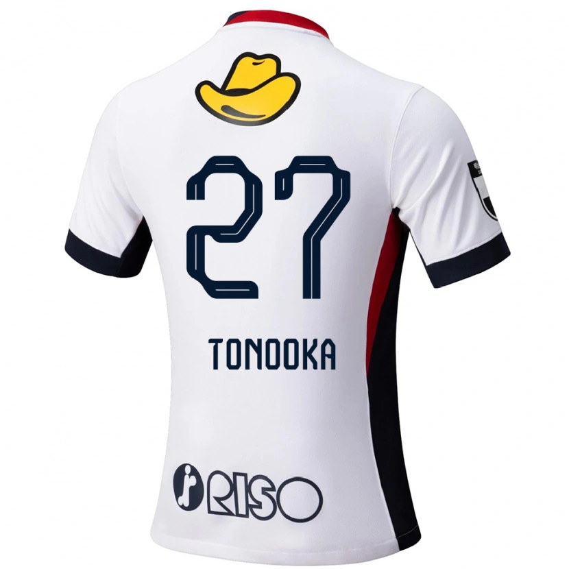 Danxen Børn Ryota Tonooka #27 Rød Sort Udebane Spillertrøjer 2025/26 Trøje T-Shirt