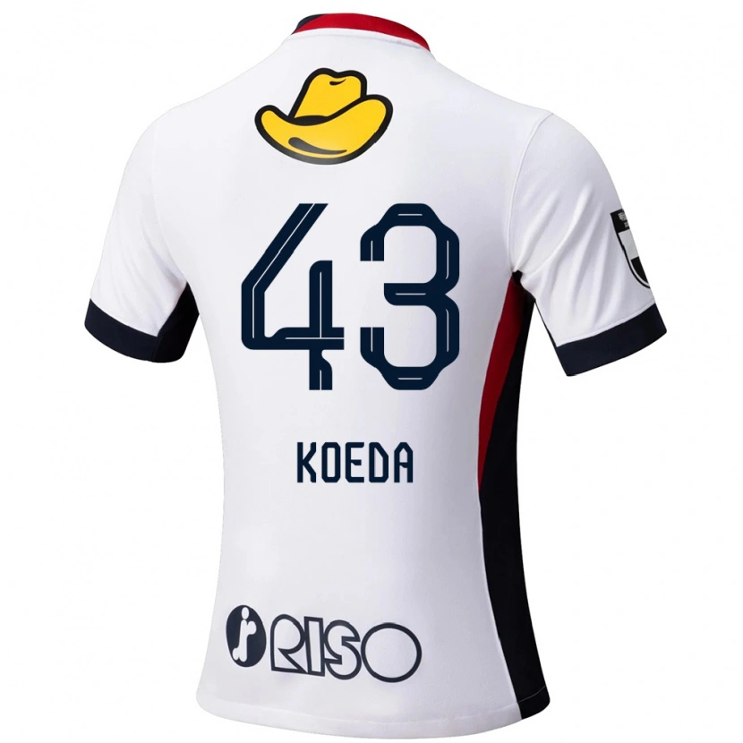 Danxen Børn Gemma Koeda #43 Rød Sort Udebane Spillertrøjer 2025/26 Trøje T-Shirt