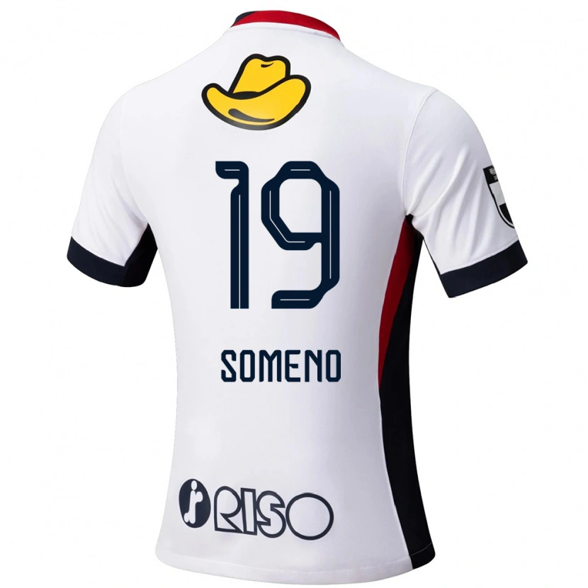 Danxen Børn Itsuki Someno #19 Rød Sort Udebane Spillertrøjer 2025/26 Trøje T-Shirt
