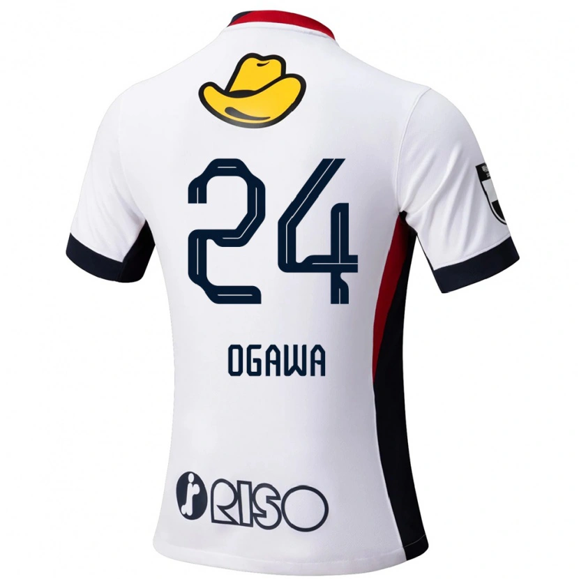 Danxen Børn Yusuke Ogawa #24 Rød Sort Udebane Spillertrøjer 2025/26 Trøje T-Shirt