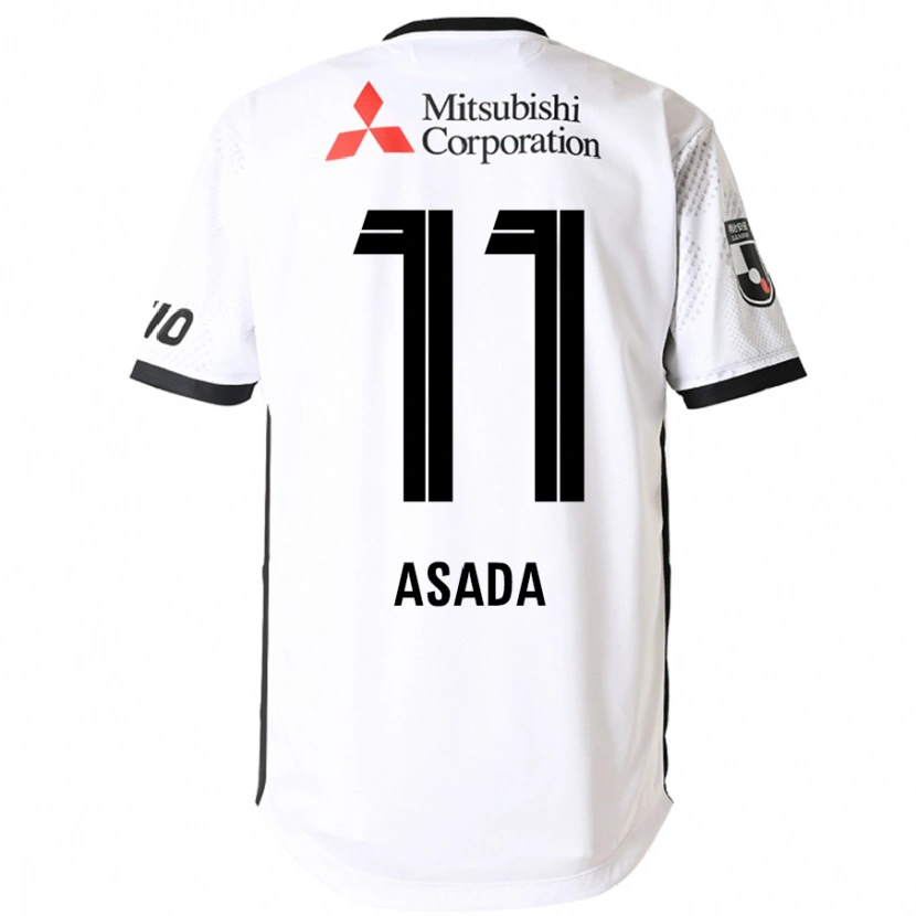 Danxen Børn Rui Asada #11 Royal Blå Hvid Udebane Spillertrøjer 2025/26 Trøje T-Shirt