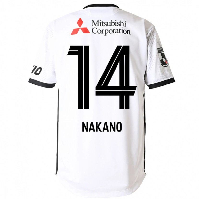 Danxen Børn Yui Nakano #14 Royal Blå Hvid Udebane Spillertrøjer 2025/26 Trøje T-Shirt