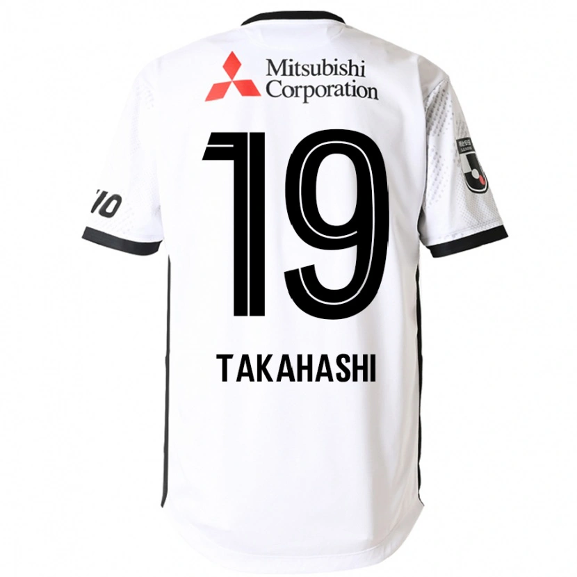 Danxen Børn Yuya Takahashi #19 Royal Blå Hvid Udebane Spillertrøjer 2025/26 Trøje T-Shirt