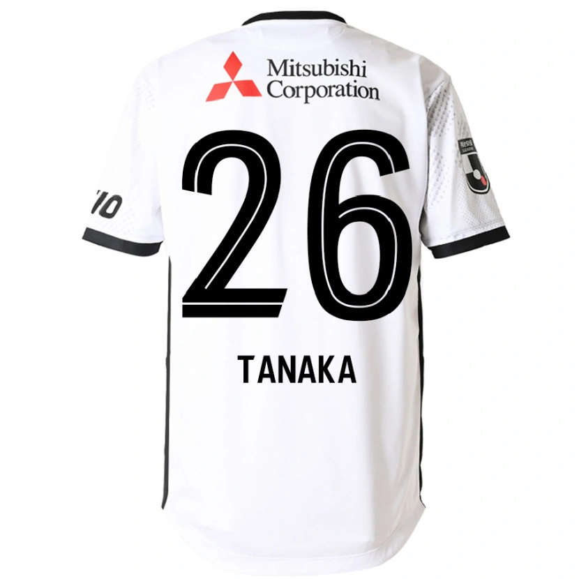 Danxen Børn Haruto Tanaka #26 Royal Blå Hvid Udebane Spillertrøjer 2025/26 Trøje T-Shirt