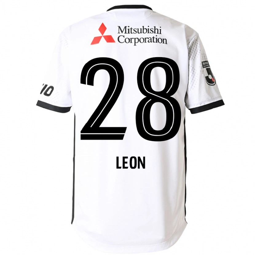 Danxen Børn Leon Nozawa #28 Royal Blå Hvid Udebane Spillertrøjer 2025/26 Trøje T-Shirt
