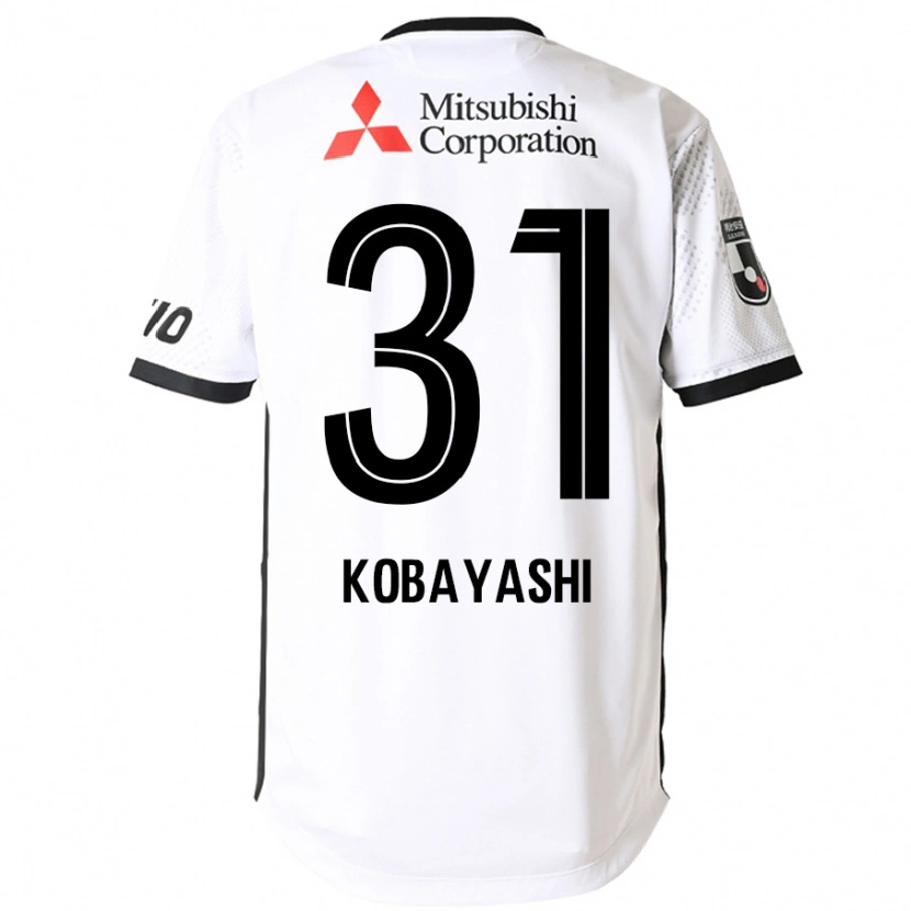 Danxen Børn Masataka Kobayashi #31 Royal Blå Hvid Udebane Spillertrøjer 2025/26 Trøje T-Shirt