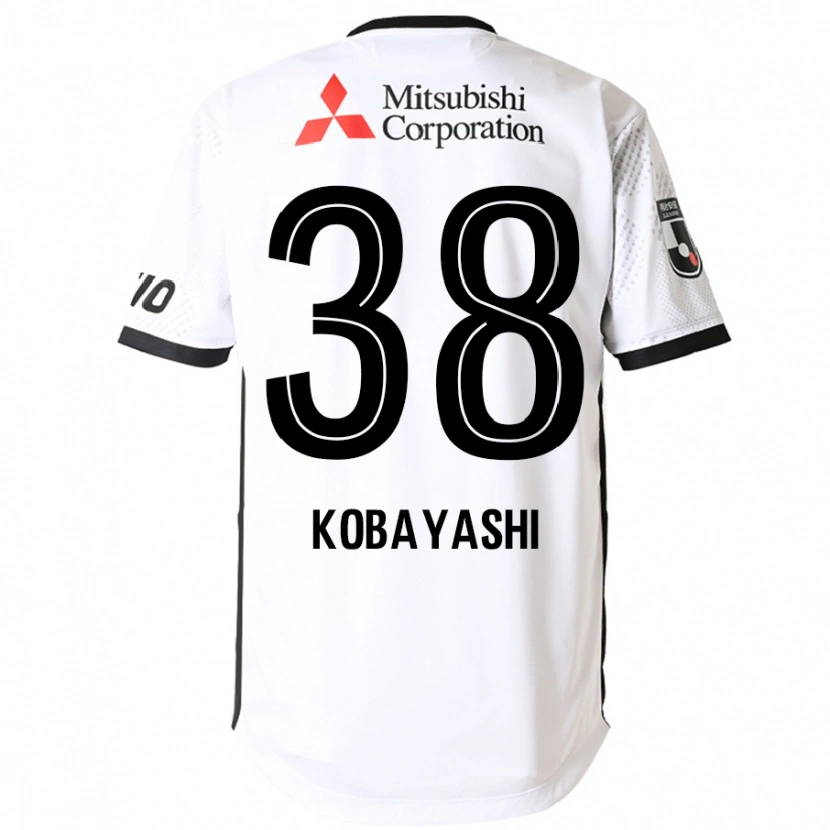 Danxen Børn Riku Kobayashi #38 Royal Blå Hvid Udebane Spillertrøjer 2025/26 Trøje T-Shirt