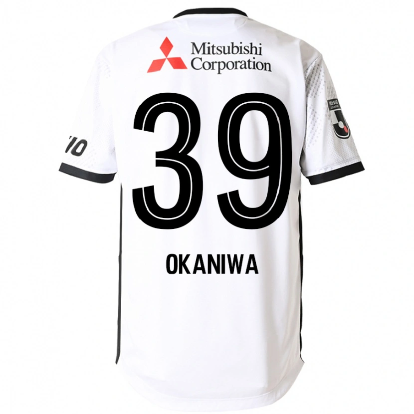 Danxen Børn Shuto Okaniwa #39 Royal Blå Hvid Udebane Spillertrøjer 2025/26 Trøje T-Shirt