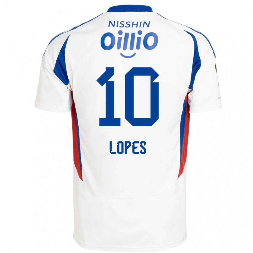Danxen Børn Anderson Lopes #10 Royal Blå Hvid Udebane Spillertrøjer 2025/26 Trøje T-Shirt