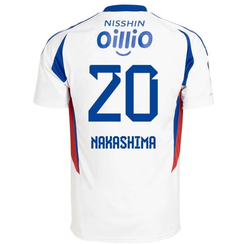 Danxen Børn Rikuto Nakashima #20 Royal Blå Hvid Udebane Spillertrøjer 2025/26 Trøje T-Shirt