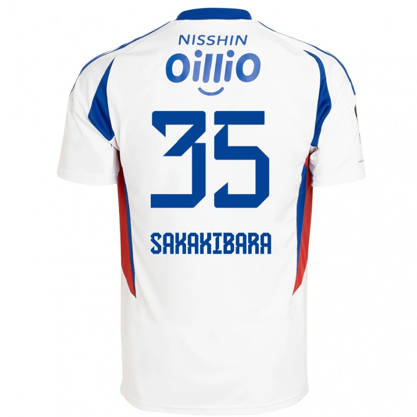Danxen Børn Keigo Sakakibara #35 Royal Blå Hvid Udebane Spillertrøjer 2025/26 Trøje T-Shirt