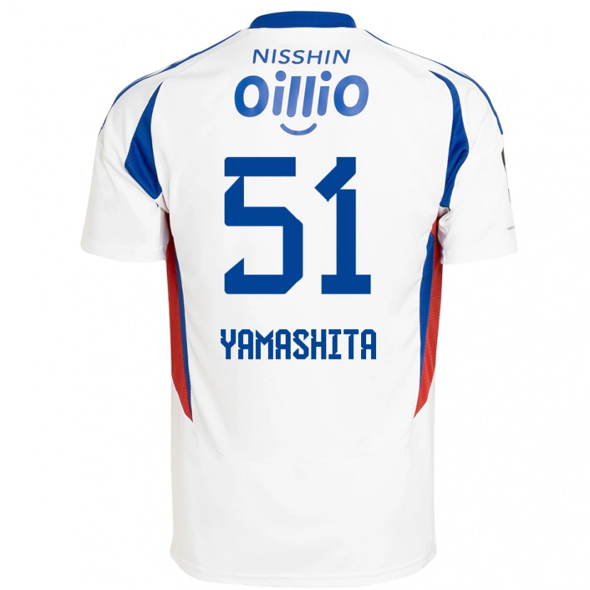 Danxen Børn Shoma Yamashita #51 Royal Blå Hvid Udebane Spillertrøjer 2025/26 Trøje T-Shirt