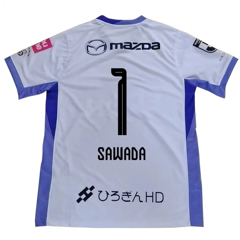 Danxen Børn Shunsuke Sawada #1 Lilla Orange Udebane Spillertrøjer 2025/26 Trøje T-Shirt