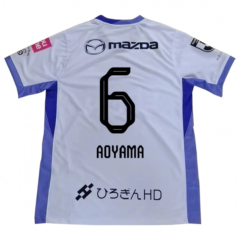 Danxen Børn Toshihiro Aoyama #6 Lilla Orange Udebane Spillertrøjer 2025/26 Trøje T-Shirt