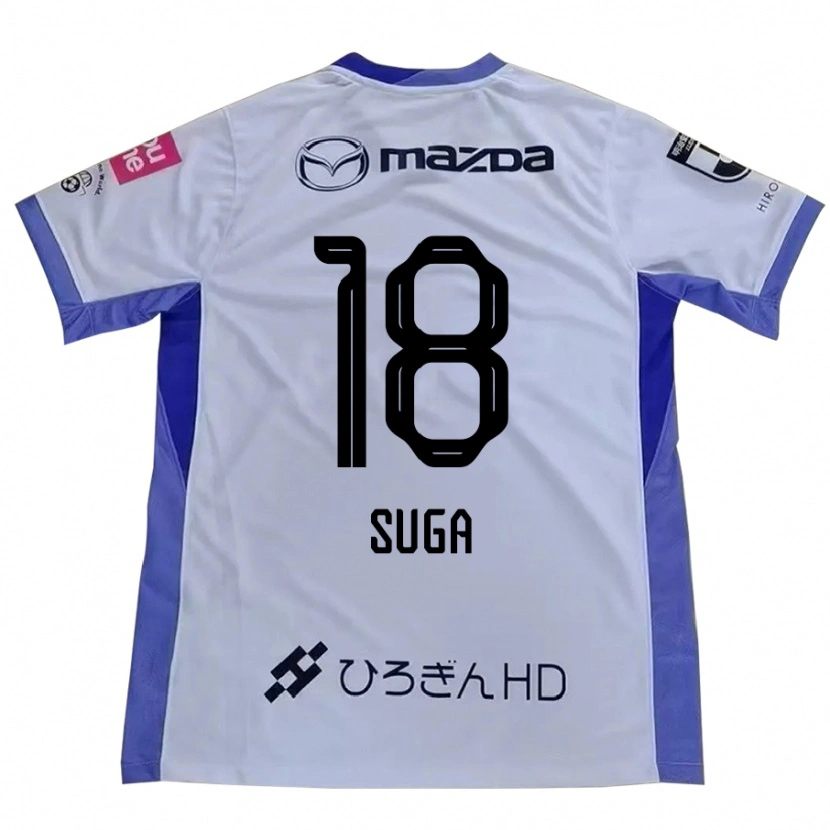 Danxen Børn Daiki Suga #18 Lilla Orange Udebane Spillertrøjer 2025/26 Trøje T-Shirt