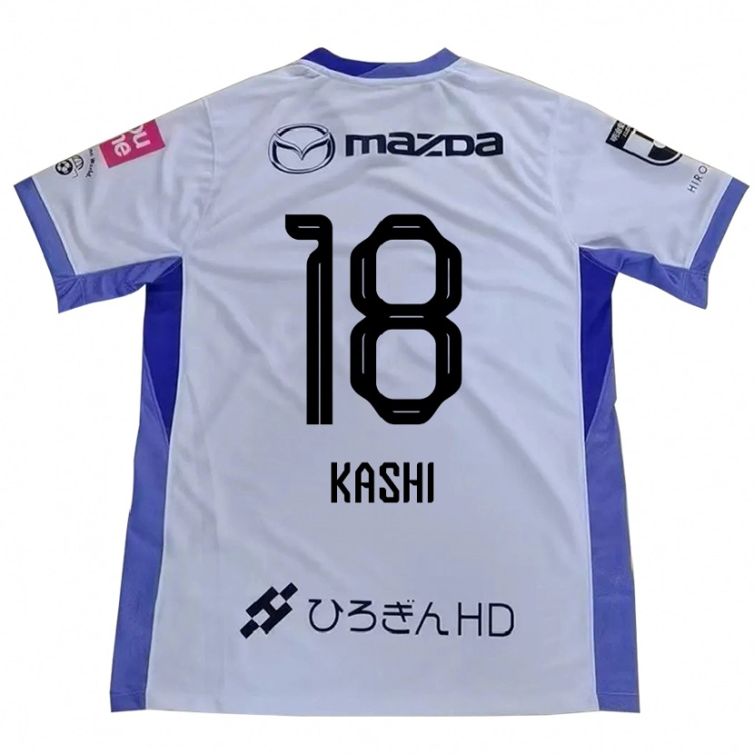 Danxen Børn Yoshifumi Kashiwa #18 Lilla Orange Udebane Spillertrøjer 2025/26 Trøje T-Shirt