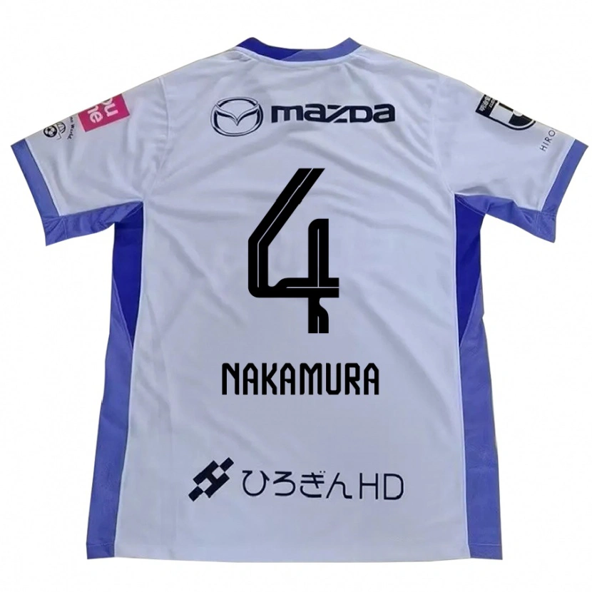 Danxen Børn Kaede Nakamura #4 Lilla Orange Udebane Spillertrøjer 2025/26 Trøje T-Shirt