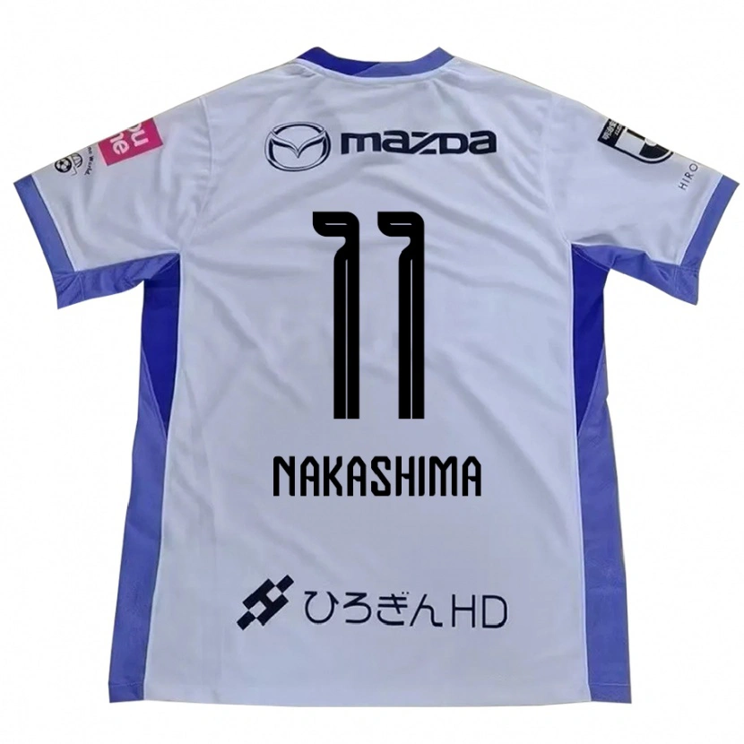Danxen Børn Yoshino Nakashima #11 Lilla Orange Udebane Spillertrøjer 2025/26 Trøje T-Shirt