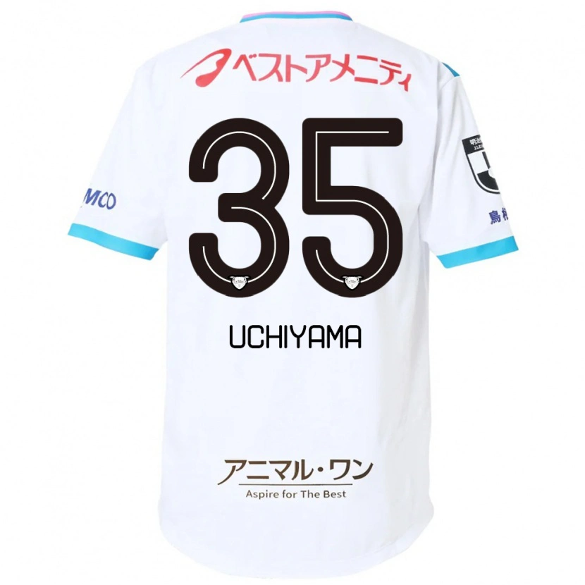 Danxen Børn Kei Uchiyama #35 Blå Pink Udebane Spillertrøjer 2025/26 Trøje T-Shirt
