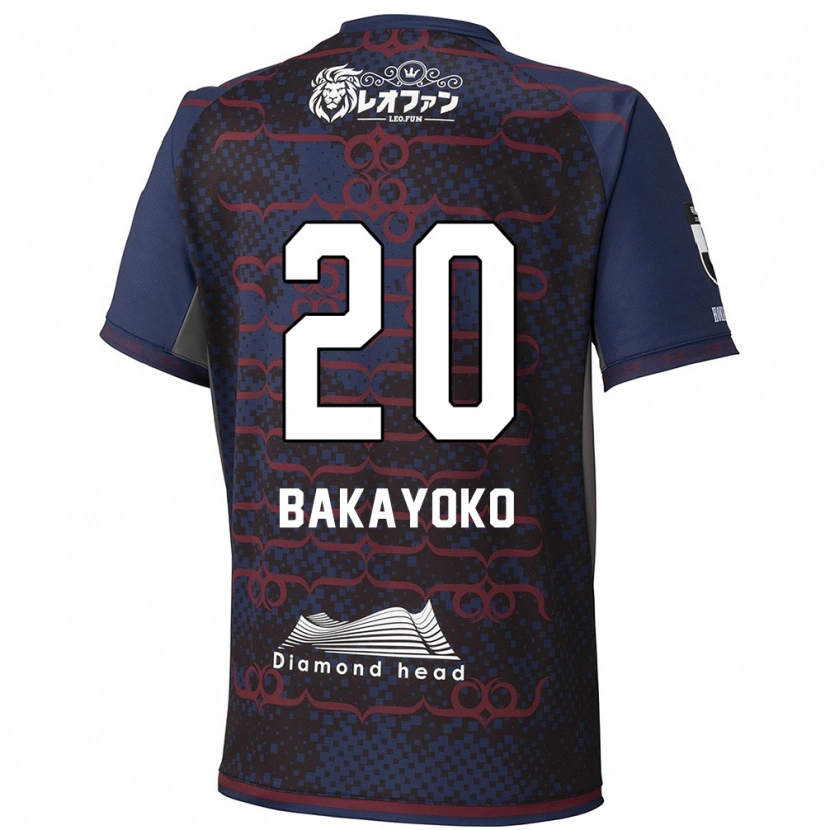 Danxen Børn Amadou Bakayoko #20 Rød Sort Udebane Spillertrøjer 2025/26 Trøje T-Shirt