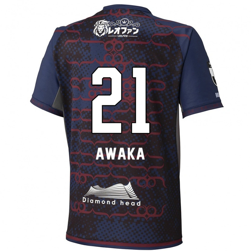 Danxen Børn Shunta Awaka #21 Rød Sort Udebane Spillertrøjer 2025/26 Trøje T-Shirt