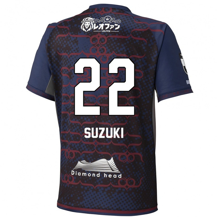 Danxen Børn So Suzuki #22 Rød Sort Udebane Spillertrøjer 2025/26 Trøje T-Shirt