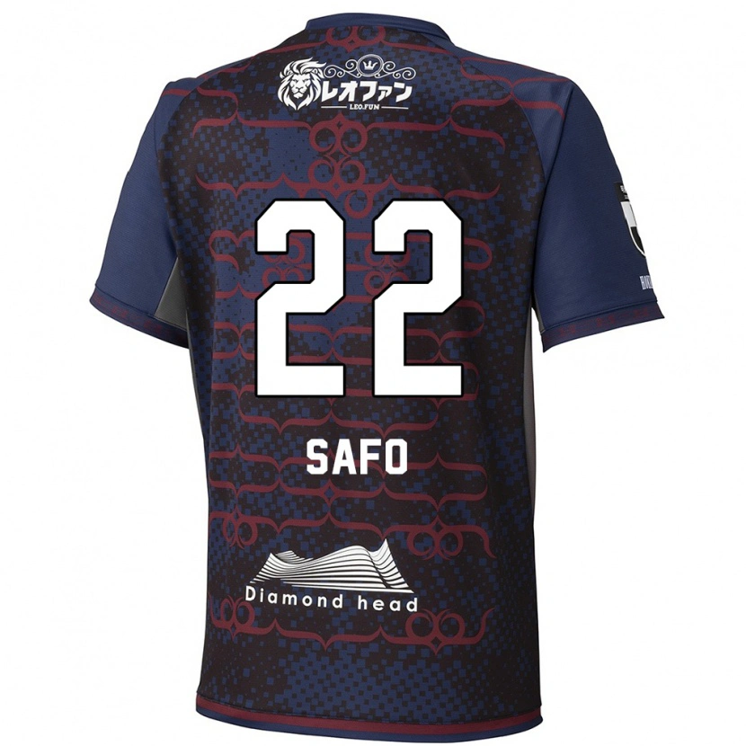 Danxen Børn Kinglord Safo #22 Rød Sort Udebane Spillertrøjer 2025/26 Trøje T-Shirt