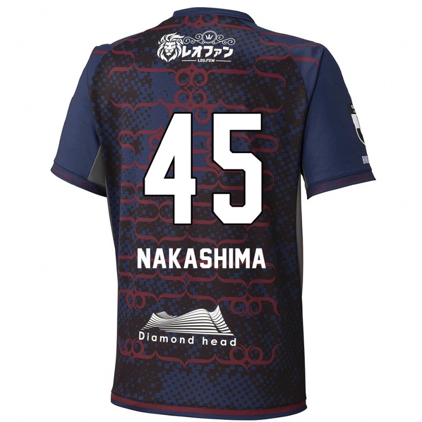 Danxen Børn Taika Nakashima #45 Rød Sort Udebane Spillertrøjer 2025/26 Trøje T-Shirt