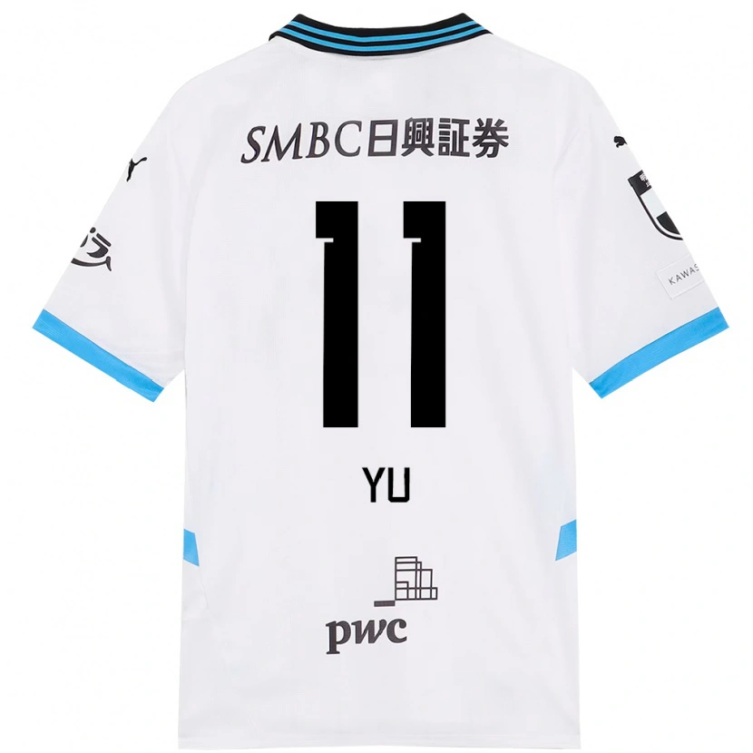 Danxen Børn Yu Kobayashi #11 Himmelblå Sort Udebane Spillertrøjer 2025/26 Trøje T-Shirt