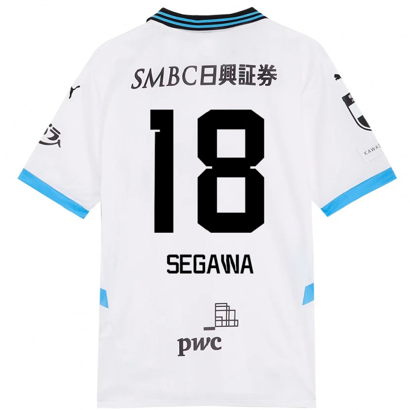 Danxen Børn Yusuke Segawa #18 Himmelblå Sort Udebane Spillertrøjer 2025/26 Trøje T-Shirt