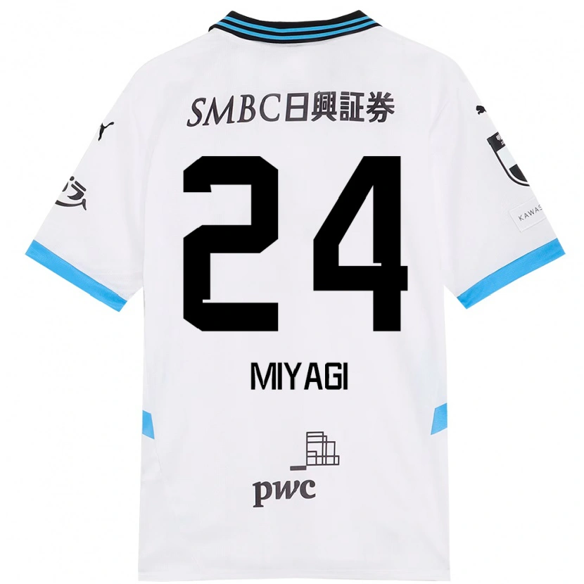 Danxen Børn Ten Miyagi #24 Himmelblå Sort Udebane Spillertrøjer 2025/26 Trøje T-Shirt