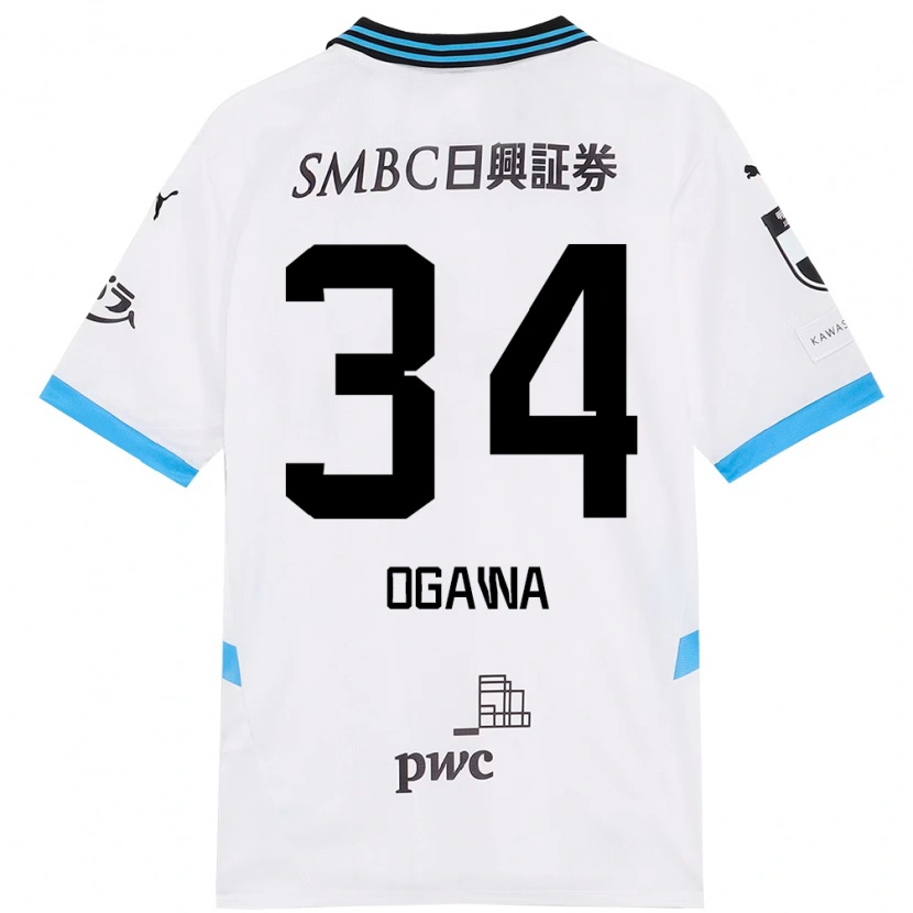 Danxen Børn Hiroto Ogawa #34 Himmelblå Sort Udebane Spillertrøjer 2025/26 Trøje T-Shirt