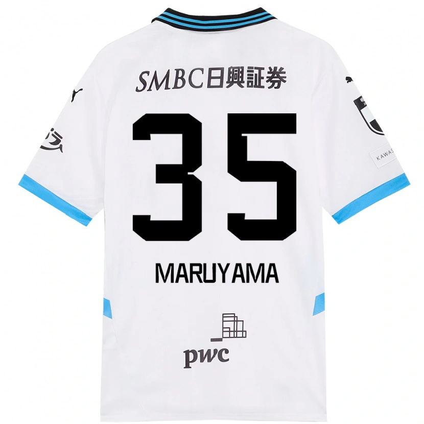Danxen Børn Yuichi Maruyama #35 Himmelblå Sort Udebane Spillertrøjer 2025/26 Trøje T-Shirt