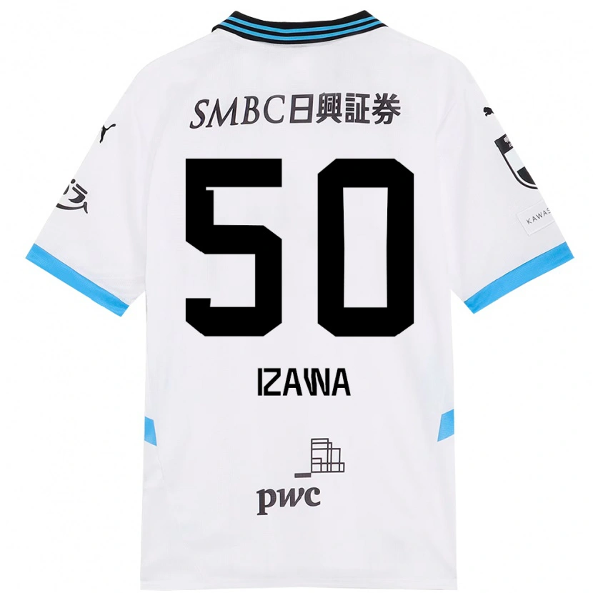 Danxen Børn Haruki Izawa #50 Himmelblå Sort Udebane Spillertrøjer 2025/26 Trøje T-Shirt