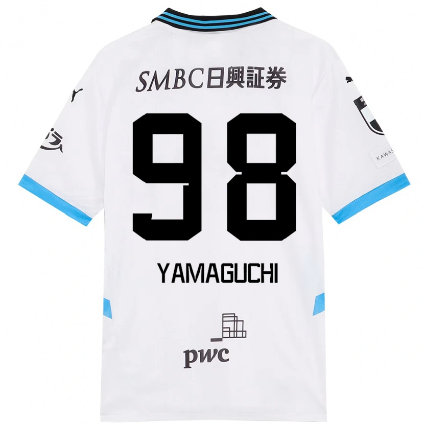 Danxen Børn Louis Thébault-Yamaguchi #98 Himmelblå Sort Udebane Spillertrøjer 2025/26 Trøje T-Shirt