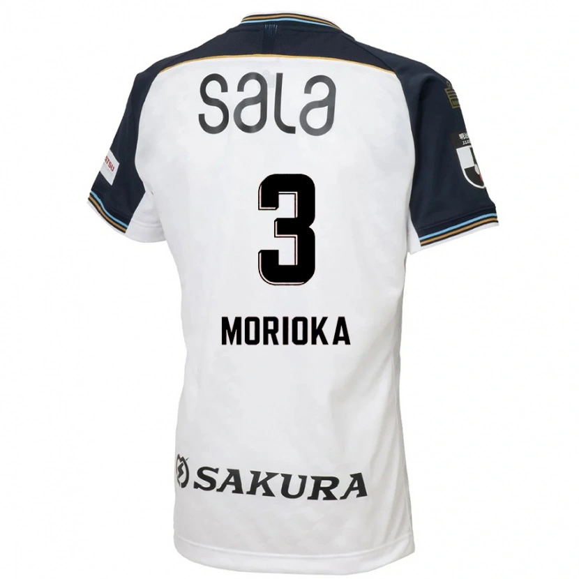 Danxen Børn Riku Morioka #3 Himmelblå Sort Udebane Spillertrøjer 2025/26 Trøje T-Shirt