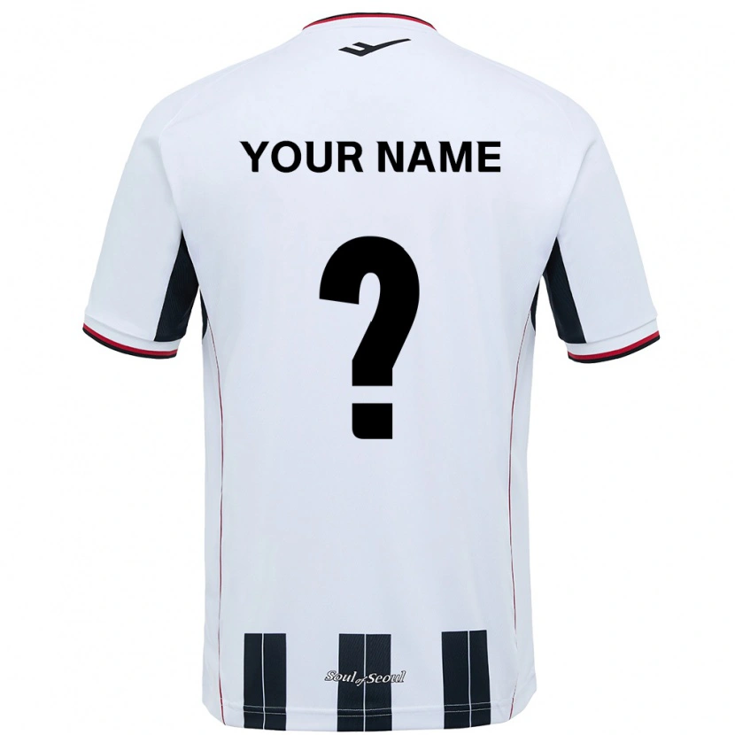 Danxen Børn Dit Navn #0 Sort Rød Udebane Spillertrøjer 2025/26 Trøje T-Shirt